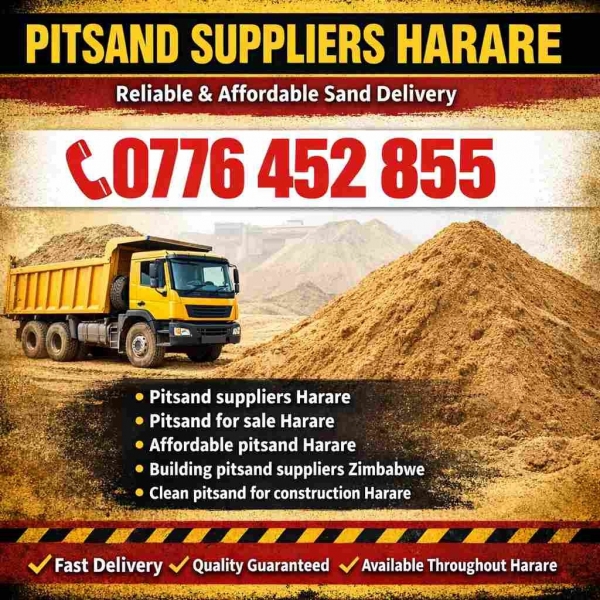 Pitsand Suppliers Harare | 0776452855
